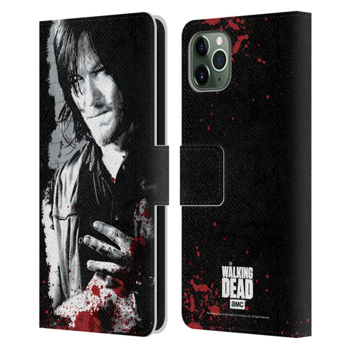 AMC The Walking Dead Gore Wounded Hand Leather Book Wallet Case Cover For Apple iPhone 11 Pro Max
