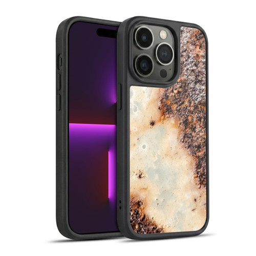 PLdesign Wood And Rust Prints Rusty Metal Texture Gel Armour Case For Apple iPhone 14 Pro