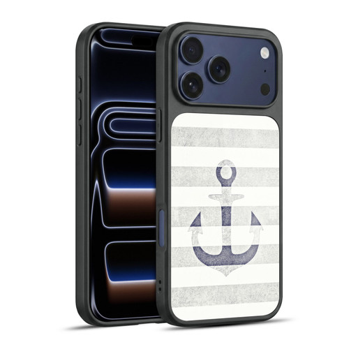 Monika Strigel Vintage Anchors White Gel Armour Case For Apple iPhone 17 Pro Max