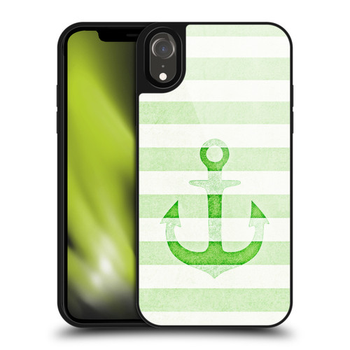 Monika Strigel Vintage Anchors Green Gel Armour Case For Apple iPhone XR