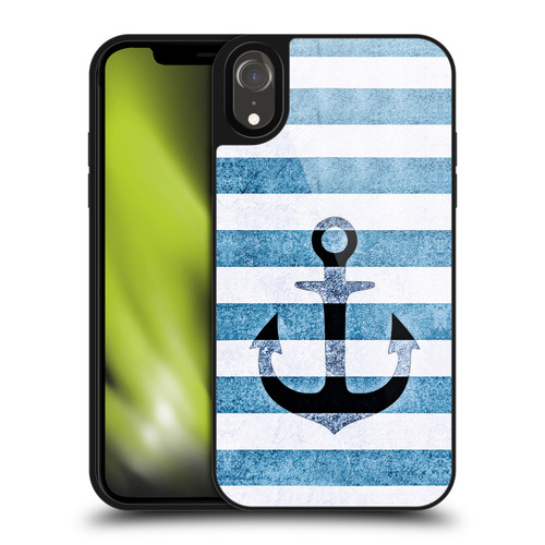 Monika Strigel Vintage Anchors Indigo Gel Armour Case For Apple iPhone XR