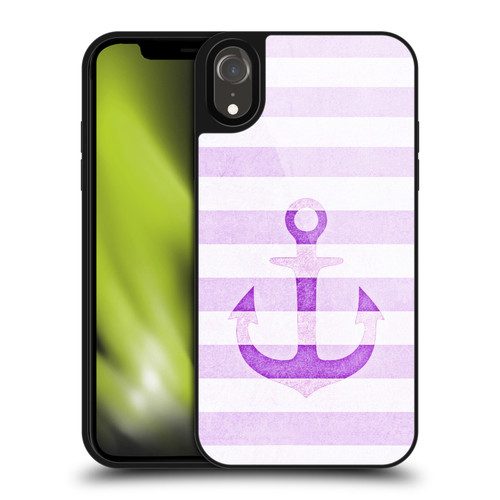 Monika Strigel Vintage Anchors Lavender Gel Armour Case For Apple iPhone XR