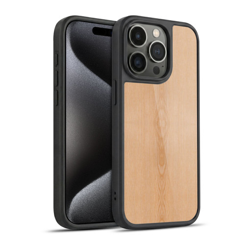 PLdesign Wood And Rust Prints Light Brown Grain Gel Armour Case For Apple iPhone 15 Pro