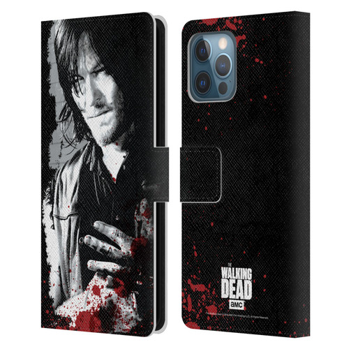AMC The Walking Dead Gore Wounded Hand Leather Book Wallet Case Cover For Apple iPhone 12 Pro Max
