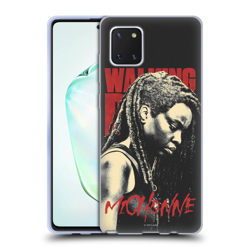 AMC The Walking Dead Season 10 Character Portraits Michonne Soft Gel Case for Samsung Galaxy Note10 Lite