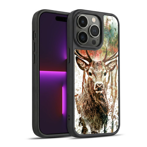 Riza Peker Animals Deer Gel Armour Case For Apple iPhone 14 Pro