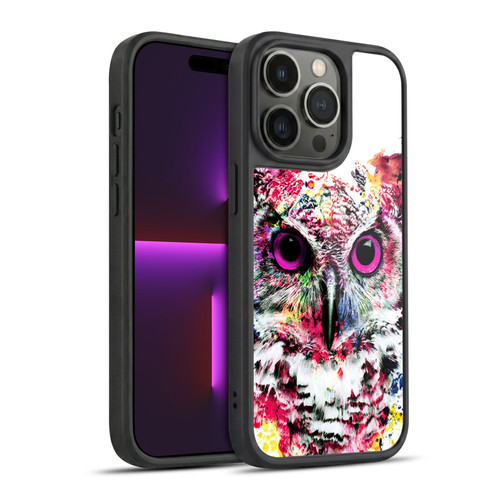 Riza Peker Animals Owl Gel Armour Case For Apple iPhone 14 Pro