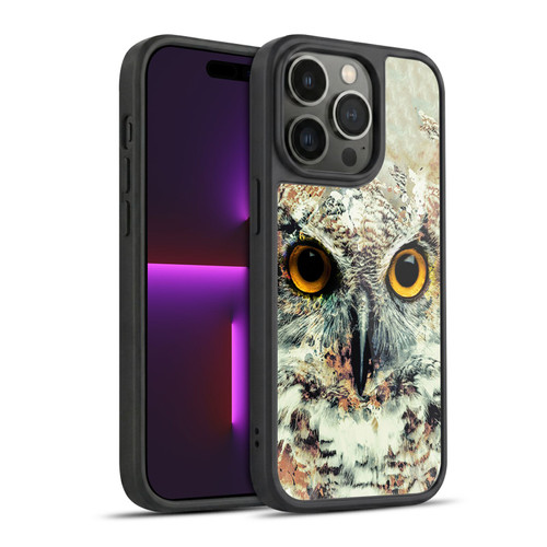 Riza Peker Animals Owl II Gel Armour Case For Apple iPhone 14 Pro