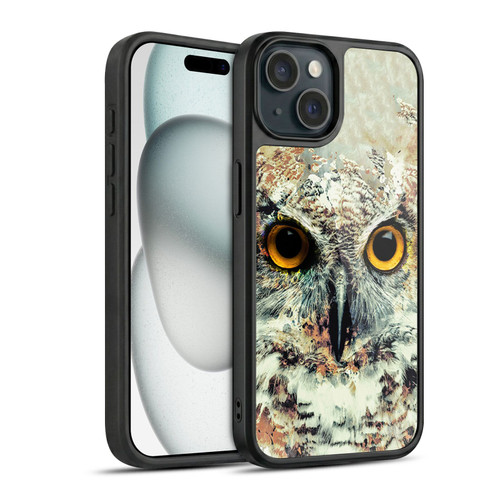 Riza Peker Animals Owl II Gel Armour Case For Apple iPhone 15