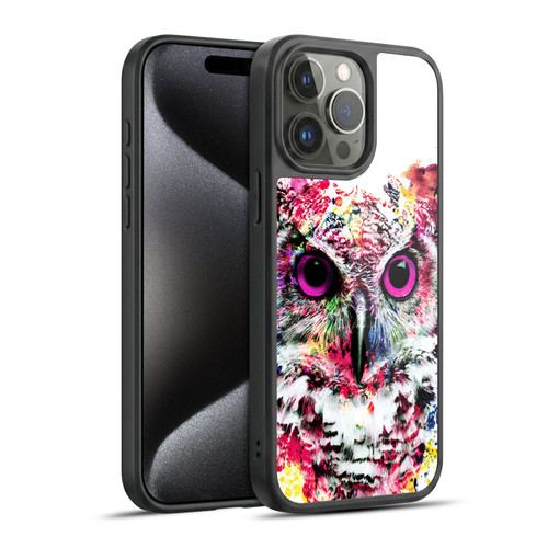 Riza Peker Animals Owl Gel Armour Case For Apple iPhone 15 Pro Max