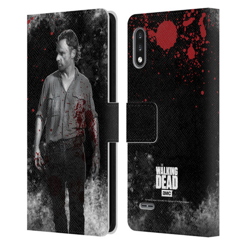 AMC The Walking Dead Gore Rick Grimes Leather Book Wallet Case Cover For LG K22