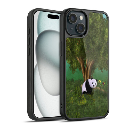 Simone Gatterwe Nature Portraits Cute Panda Gel Armour Case For Apple iPhone 15