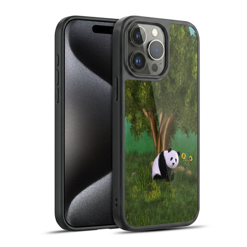 Simone Gatterwe Nature Portraits Cute Panda Gel Armour Case For Apple iPhone 15 Pro Max