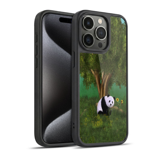 Simone Gatterwe Nature Portraits Cute Panda Gel Armour Case For Apple iPhone 15 Pro