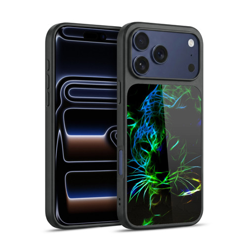 Simone Gatterwe Nature Portraits Neon Leopard Gel Armour Case For Apple iPhone 17 Pro Max