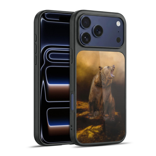 Simone Gatterwe Nature Portraits Roaring Grizzly Bear Gel Armour Case For Apple iPhone 17 Pro Max