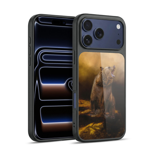 Simone Gatterwe Nature Portraits Roaring Grizzly Bear Gel Armour Case For Apple iPhone 17 Pro Max