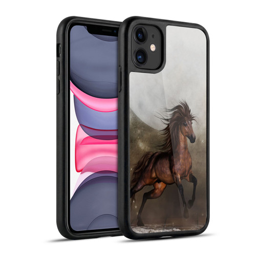 Simone Gatterwe Horses Brown Gel Armour Case For Apple iPhone 11