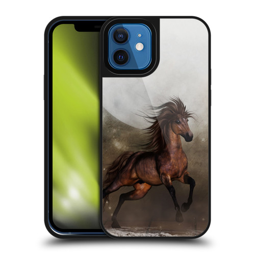 Simone Gatterwe Horses Brown Gel Armour Case For Apple iPhone 12 / iPhone 12 Pro