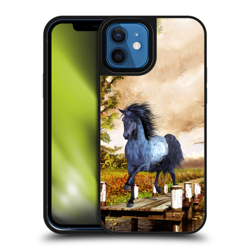 Simone Gatterwe Horses On The Lake Gel Armour Case For Apple iPhone 12 / iPhone 12 Pro