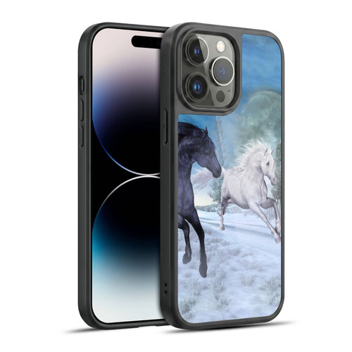 Simone Gatterwe Horses Freedom In The Snow Gel Armour Case For Apple iPhone 14 Pro Max