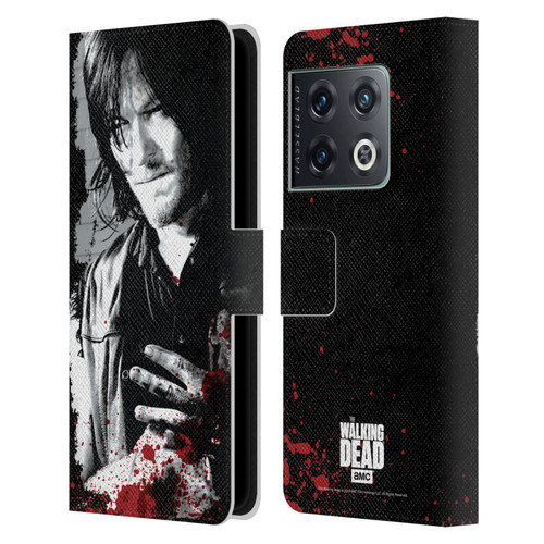 AMC The Walking Dead Gore Wounded Hand Leather Book Wallet Case Cover For OnePlus 10 Pro