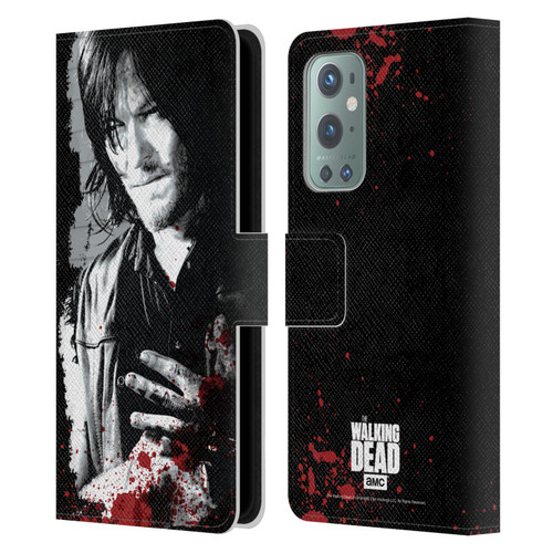 AMC The Walking Dead Gore Wounded Hand Leather Book Wallet Case Cover For OnePlus 9