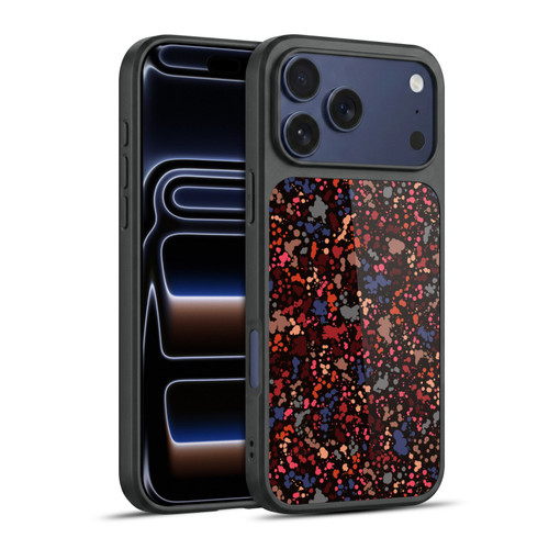 Ninola Patterns Dark Colourful Splatter Drops Gel Armour Case For Apple iPhone 17 Pro Max