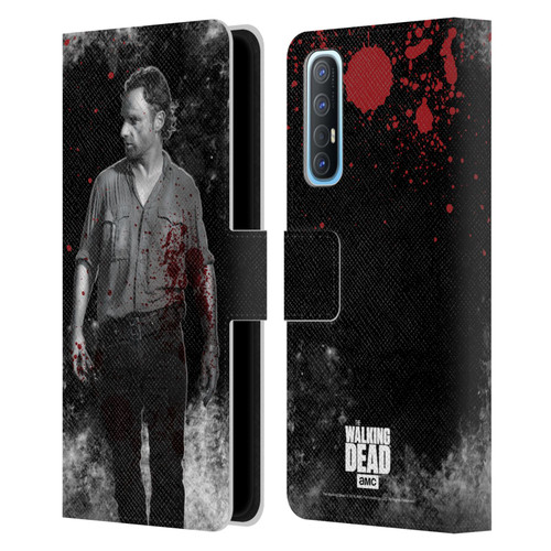 AMC The Walking Dead Gore Rick Grimes Leather Book Wallet Case Cover For OPPO Find X2 Neo 5G