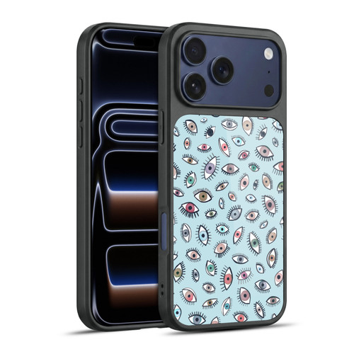 Ninola Patterns 4 Eyes Blue Gel Armour Case For Apple iPhone 17 Pro Max