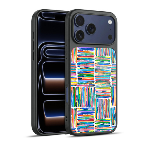 Ninola Patterns 4 Handpainted Stripes Multi Gel Armour Case For Apple iPhone 17 Pro Max