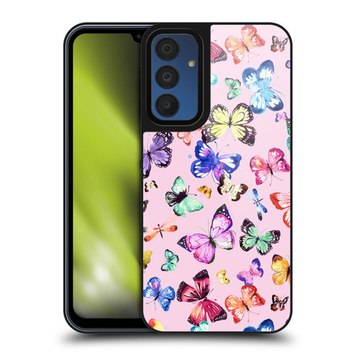 Ninola Patterns 4 Butterflies Multi Pink Gel Armour Case For Samsung Galaxy A15