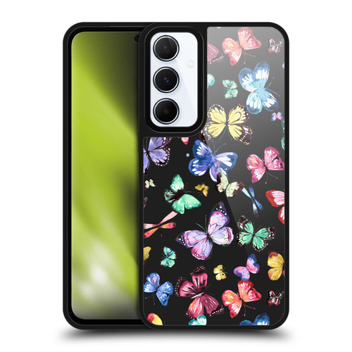 Ninola Patterns 4 Butterflies Black Multi Gel Armour Case For Samsung Galaxy A55 5G