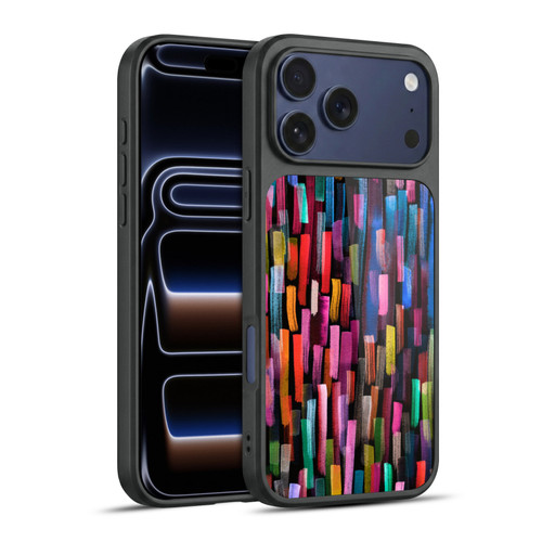 Ninola Summer Patterns Brushstrokes Black Gel Armour Case For Apple iPhone 17 Pro Max
