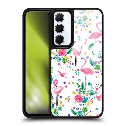 Ninola Summer Patterns Tropical Flamingo Gel Armour Case For Samsung Galaxy A55 5G
