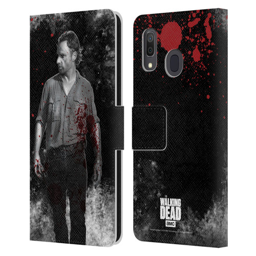 AMC The Walking Dead Gore Rick Grimes Leather Book Wallet Case Cover For Samsung Galaxy A33 5G (2022)
