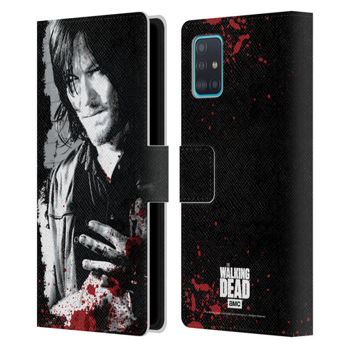 AMC The Walking Dead Gore Wounded Hand Leather Book Wallet Case Cover For Samsung Galaxy A51 (2019)