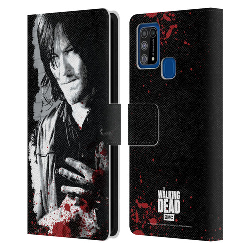 AMC The Walking Dead Gore Wounded Hand Leather Book Wallet Case Cover For Samsung Galaxy M31 (2020)