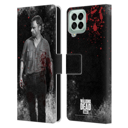 AMC The Walking Dead Gore Rick Grimes Leather Book Wallet Case Cover For Samsung Galaxy M33 (2022)