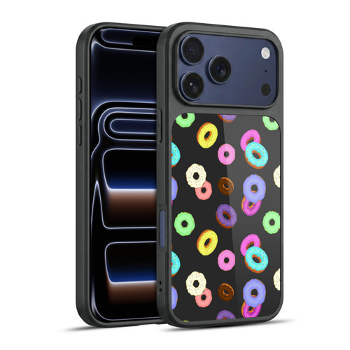 PLdesign Food Patterns Cool Fun Colorful Donuts Gel Armour Case For Apple iPhone 17 Pro Max