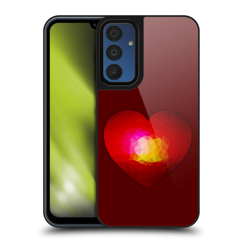 PLdesign Geometric Burning Heart Gel Armour Case For Samsung Galaxy A15