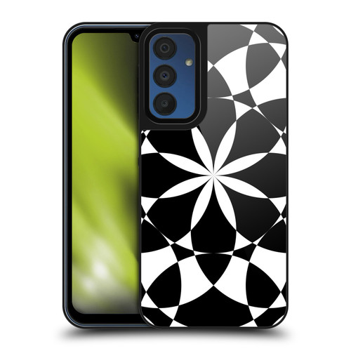 PLdesign Geometric Black And White Gel Armour Case For Samsung Galaxy A15