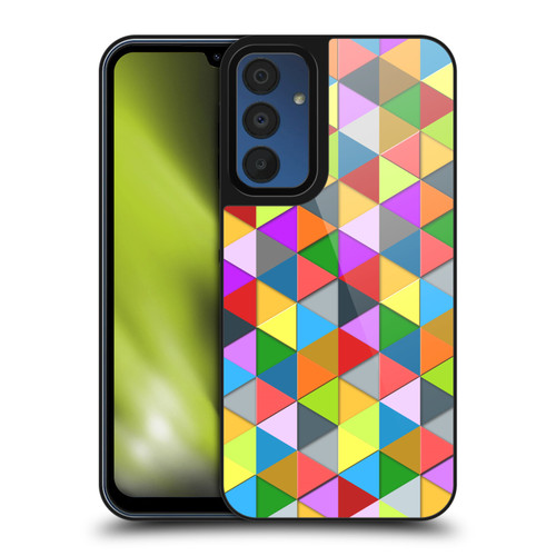 PLdesign Geometric Colourful Triangle Gel Armour Case For Samsung Galaxy A15