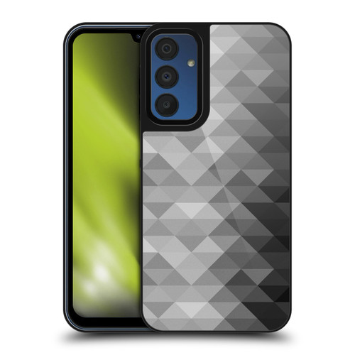 PLdesign Geometric Grayscale Triangle Gel Armour Case For Samsung Galaxy A15