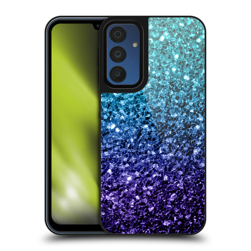 PLdesign Glitter Sparkles Aqua Blue Gel Armour Case For Samsung Galaxy A15