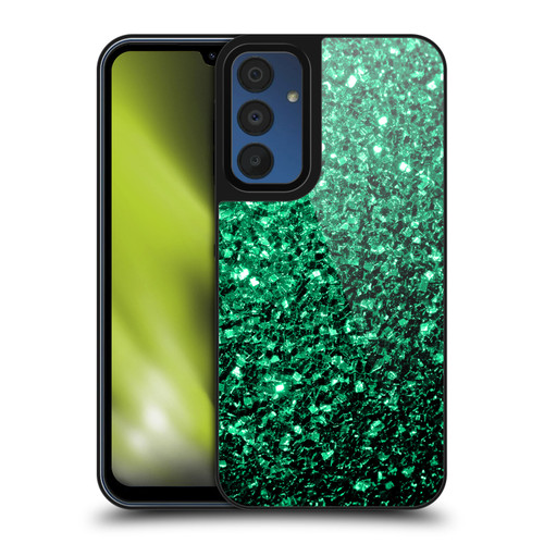 PLdesign Glitter Sparkles Emerald Green Gel Armour Case For Samsung Galaxy A15
