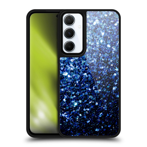 PLdesign Glitter Sparkles Dark Blue Gel Armour Case For Samsung Galaxy A55 5G