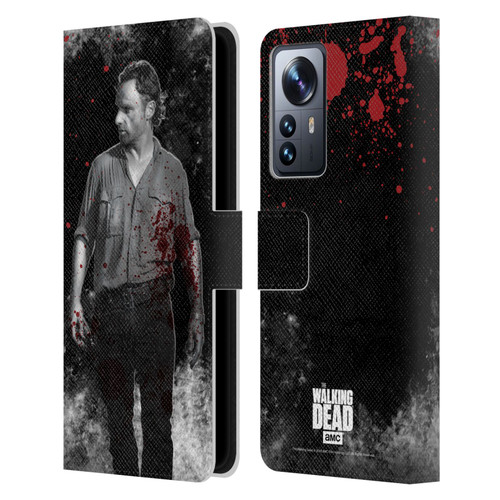 AMC The Walking Dead Gore Rick Grimes Leather Book Wallet Case Cover For Xiaomi 12 Pro
