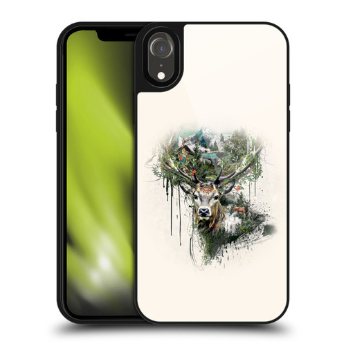 Riza Peker Animal Abstract Deer Wilderness Gel Armour Case For Apple iPhone XR