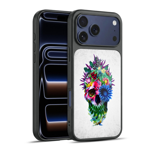 Riza Peker Skulls 5 Floral Gel Armour Case For Apple iPhone 17 Pro Max